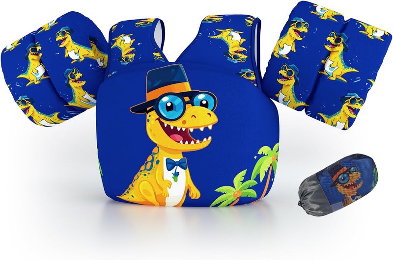 DOOHALO Kids Swim Floats for 28-70 Pounds Kid Arm Shoulder Float Vest Fit for 2-8 Years Older Boys Girls Toddler Baby Children - Image 1